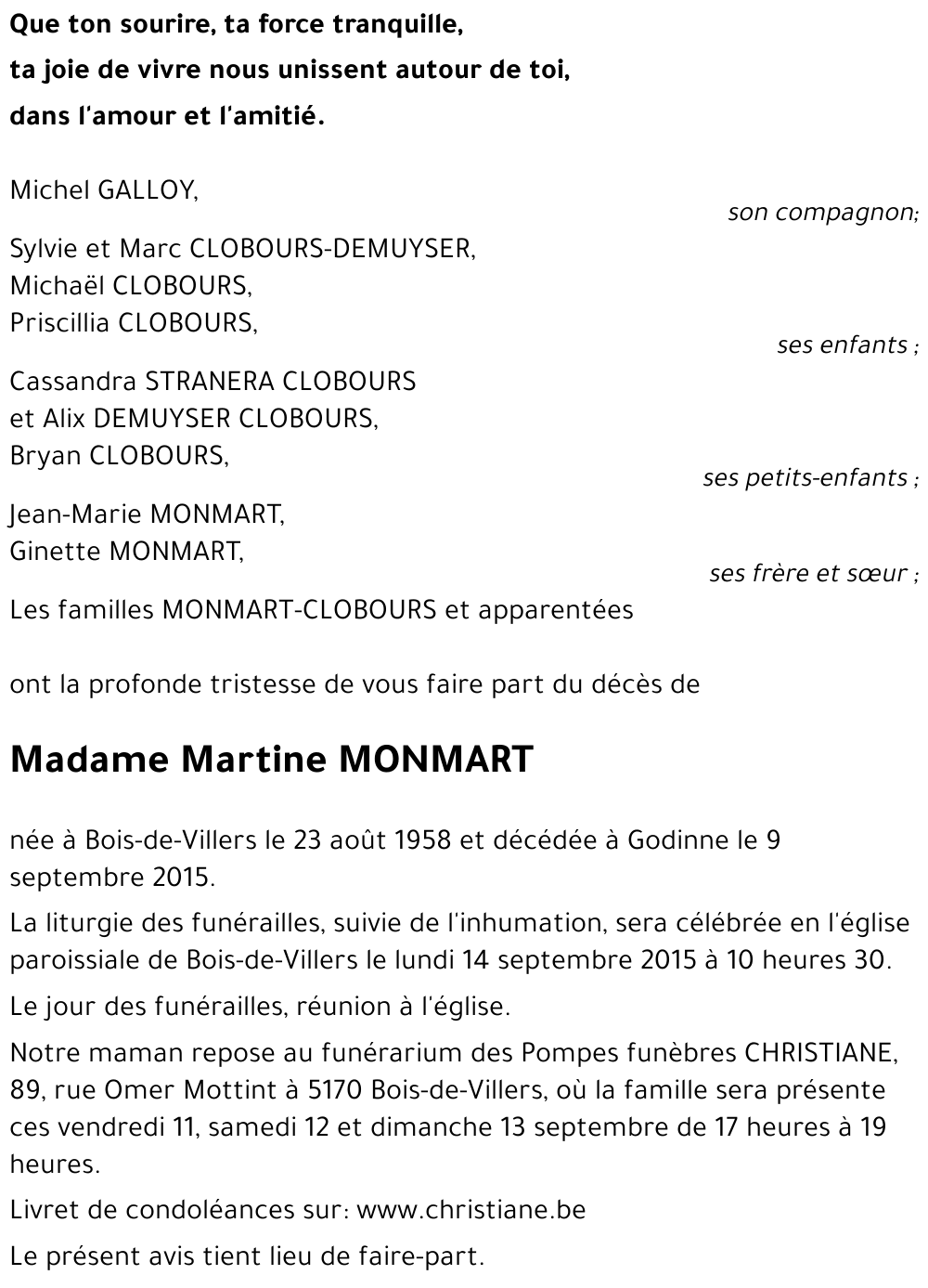 Martine MONMART