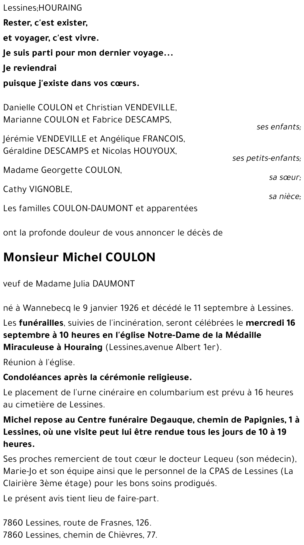 Michel COULON