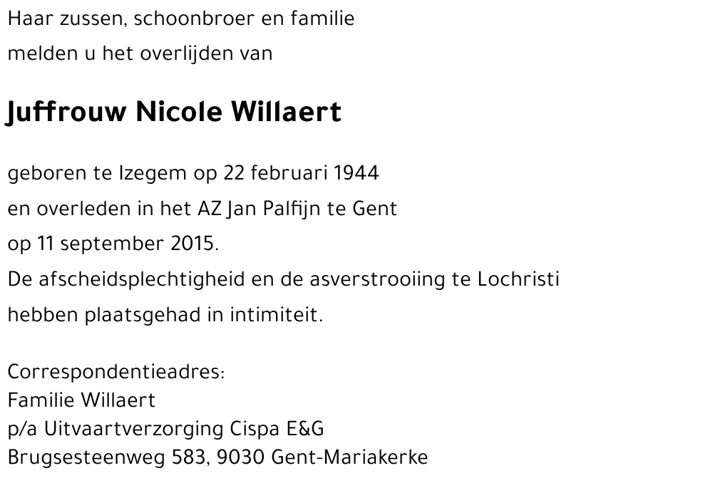 Nicole Willaert