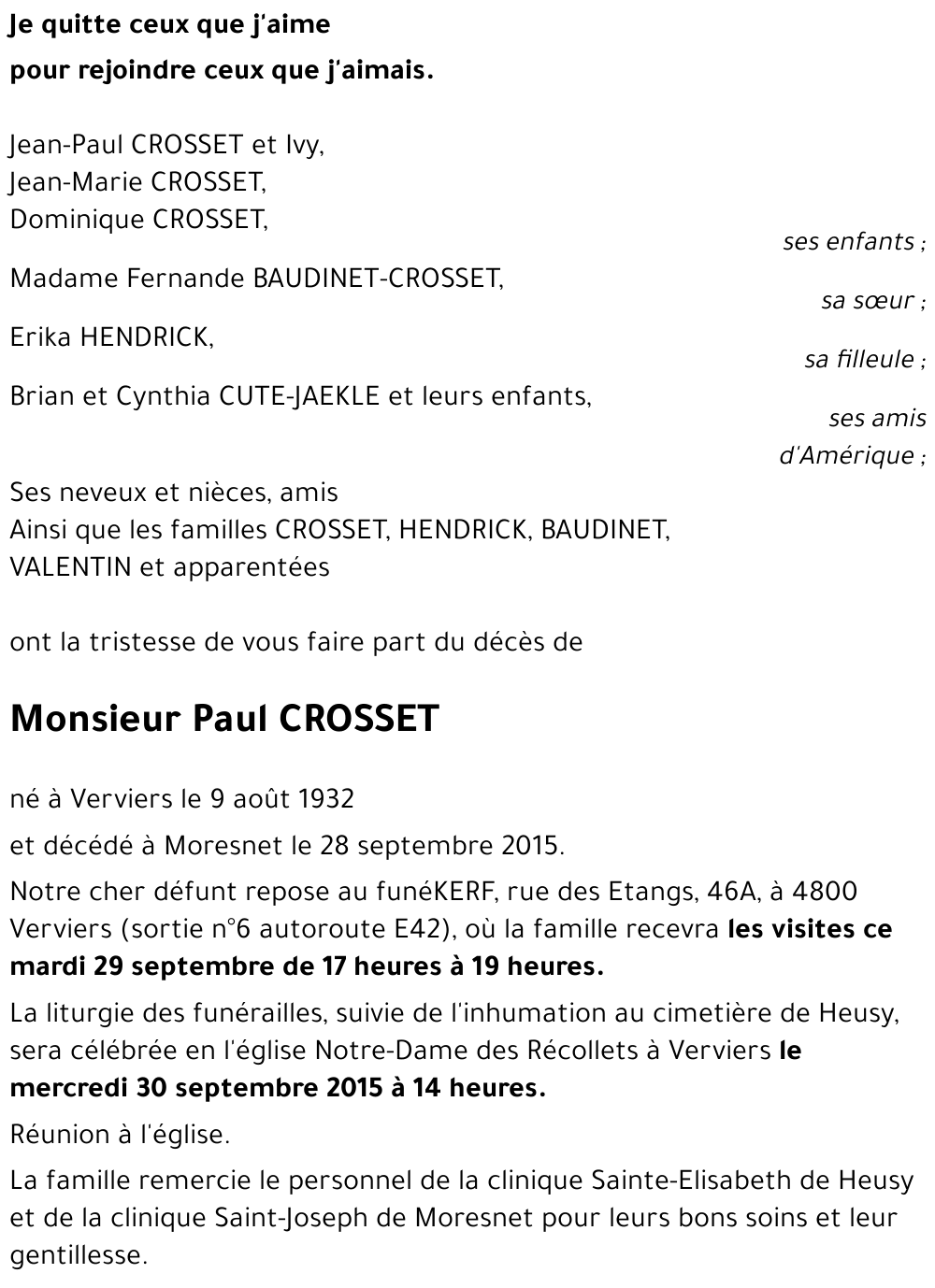 Paul CROSSET