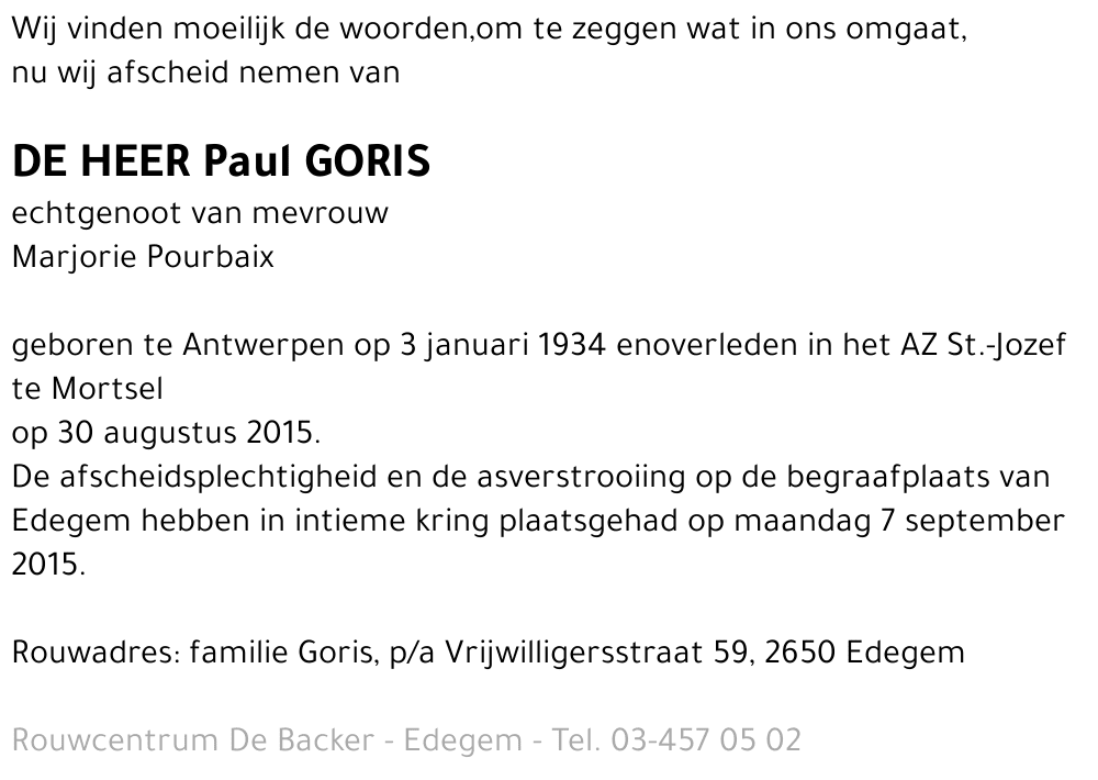 Paul Goris