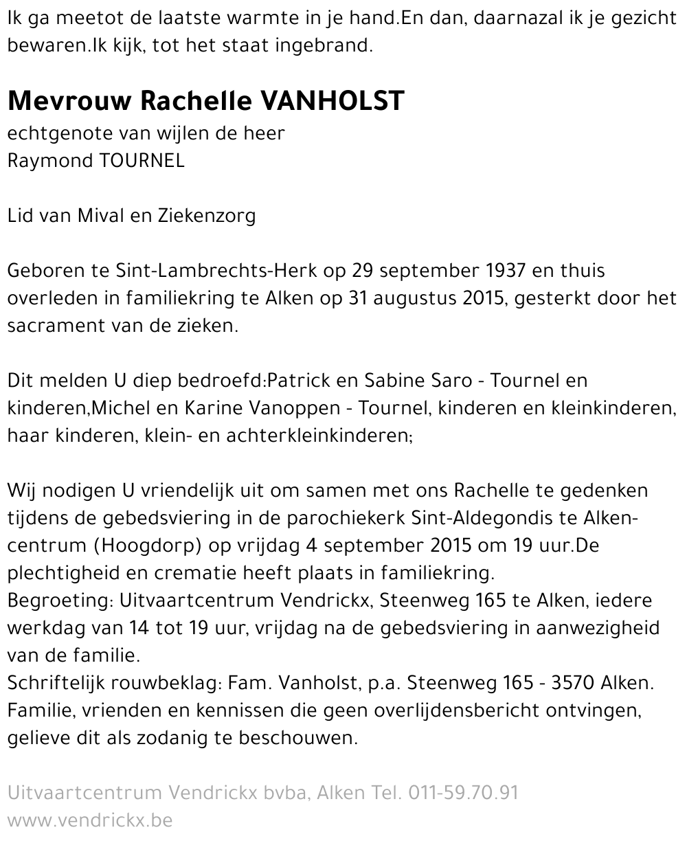 Rachelle Vanholst