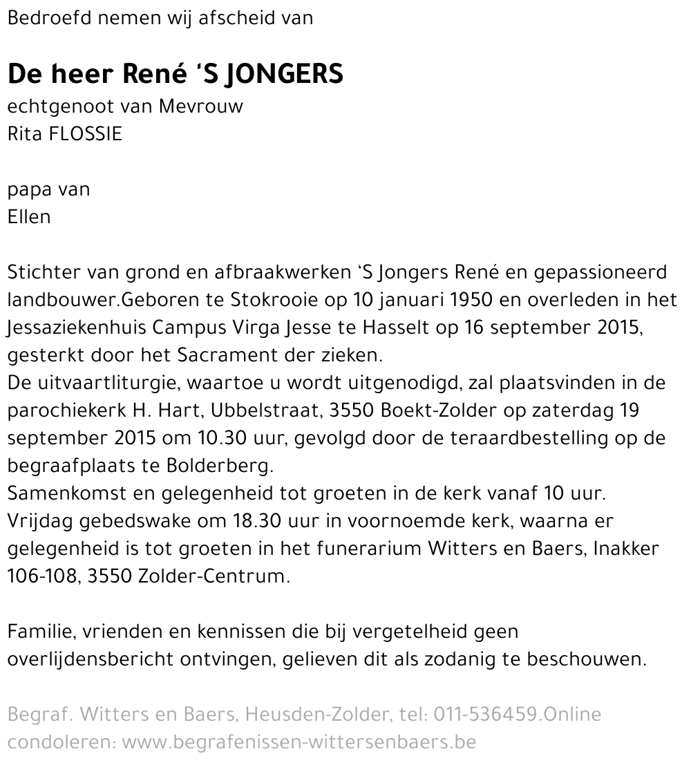 René 'S Jongers