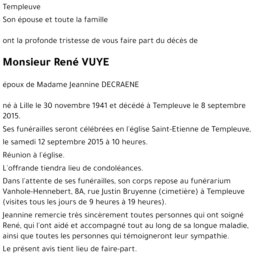 René VUYE