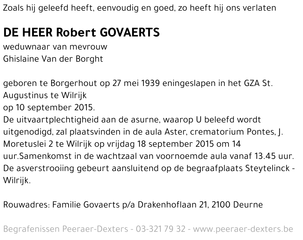 Robert Govaerts