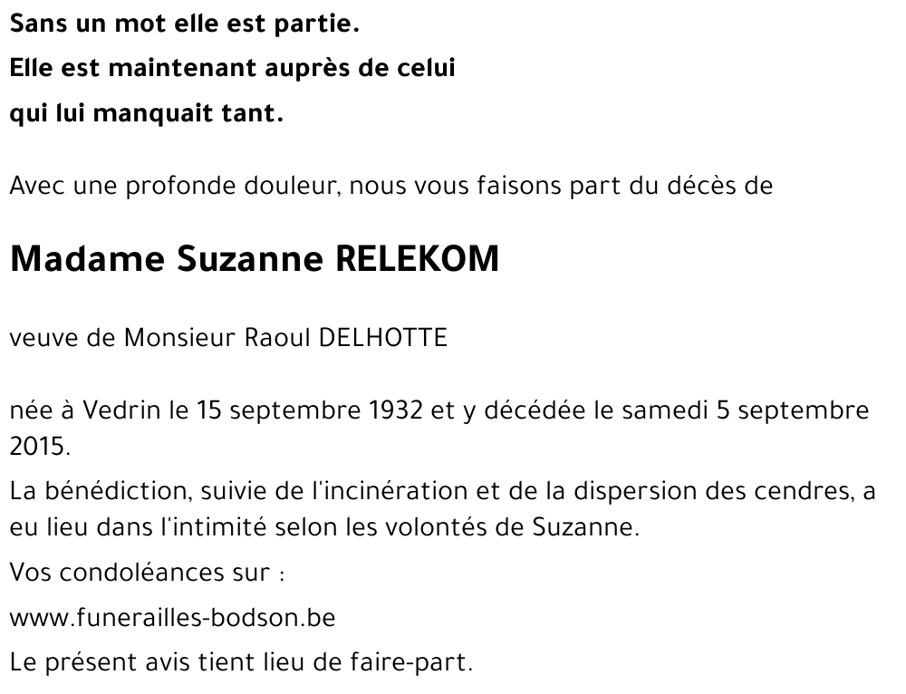 Suzanne RELEKOM