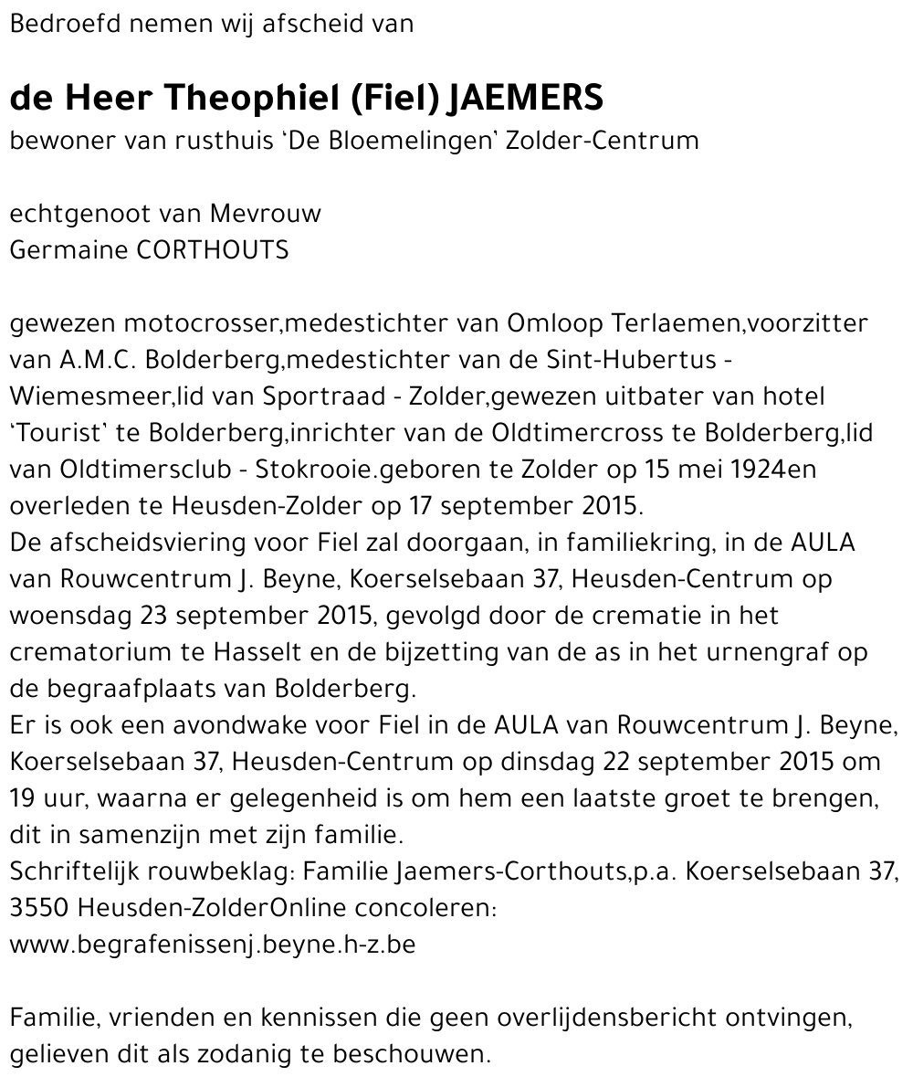 Theophiel Jaemers