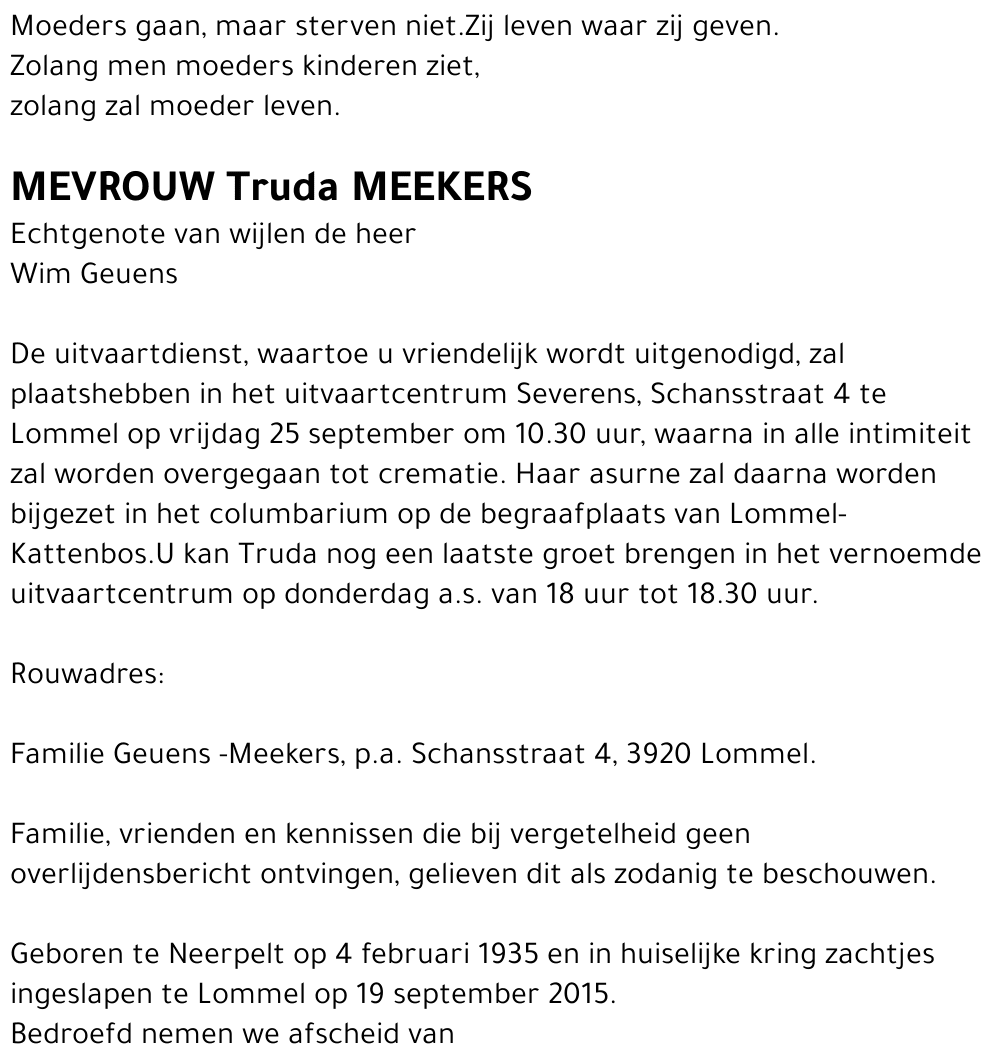Truda Meekers