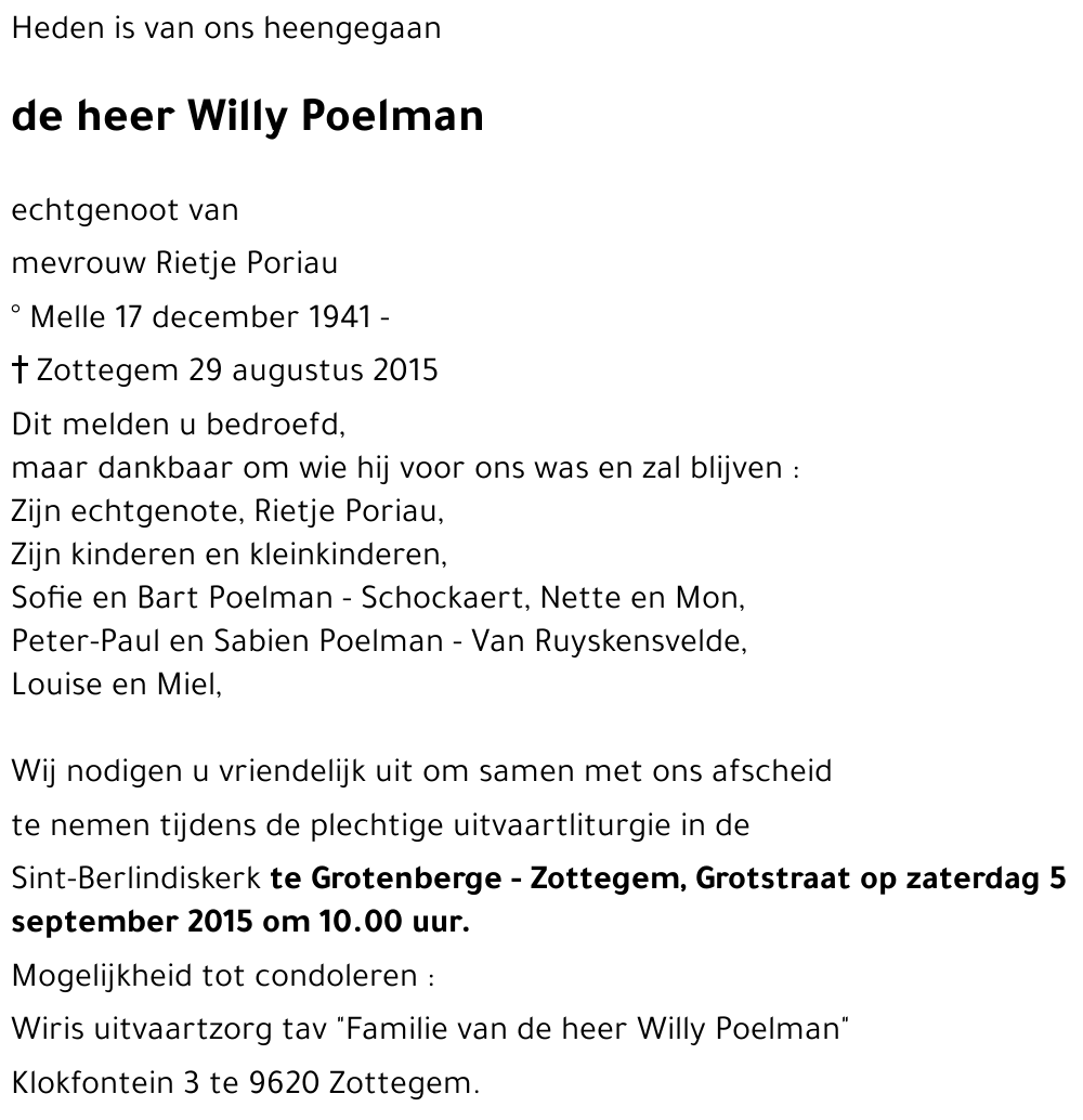 Willy Poelman