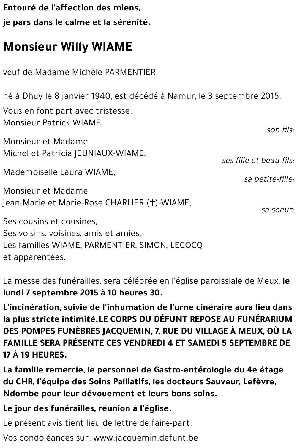 Willy WIAME