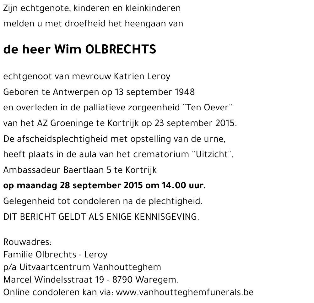 Wim OLBRECHTS