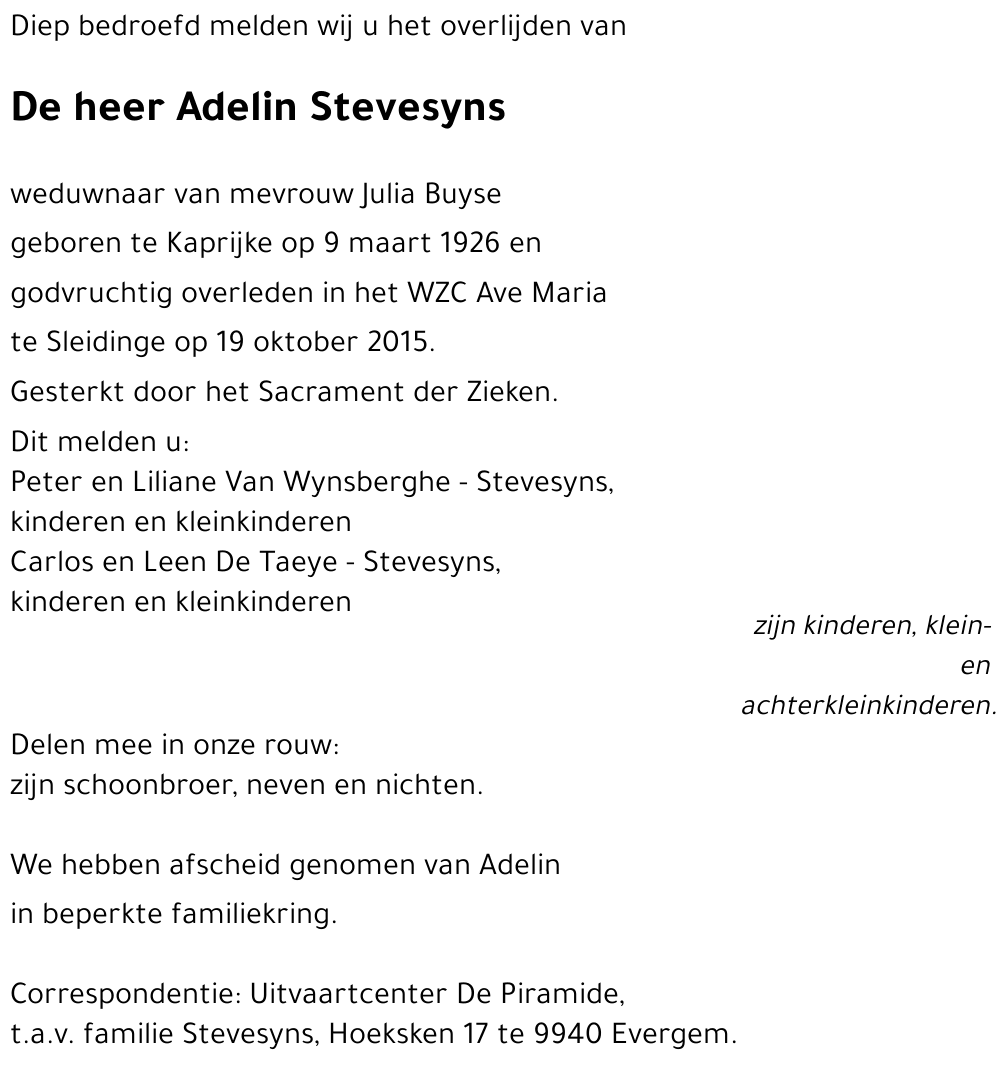 Adelin Stevesyns