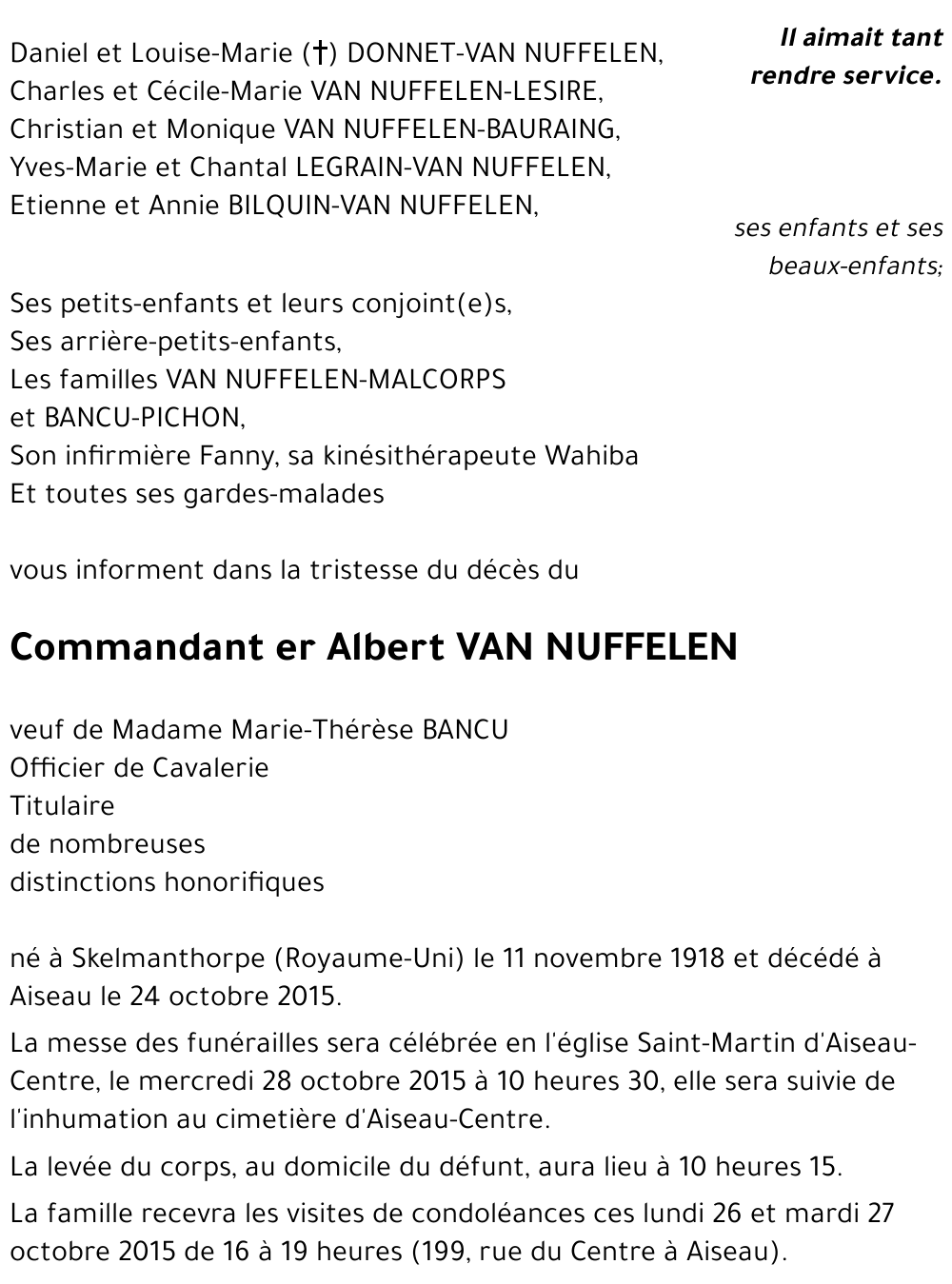Albert VAN NUFFELEN