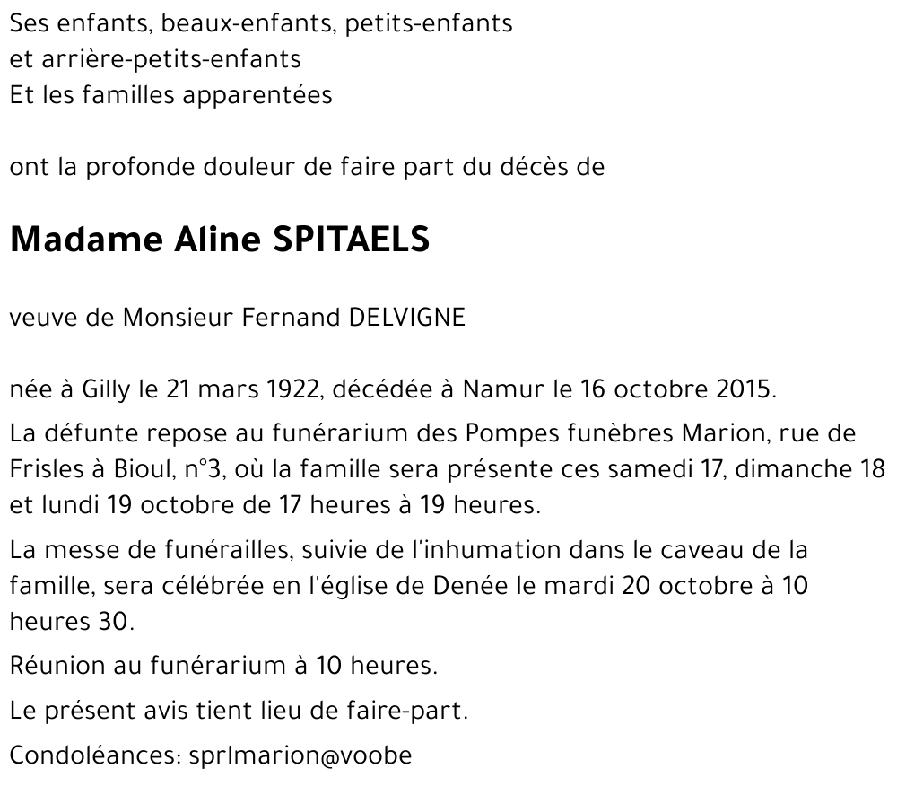 Aline SPITAELS
