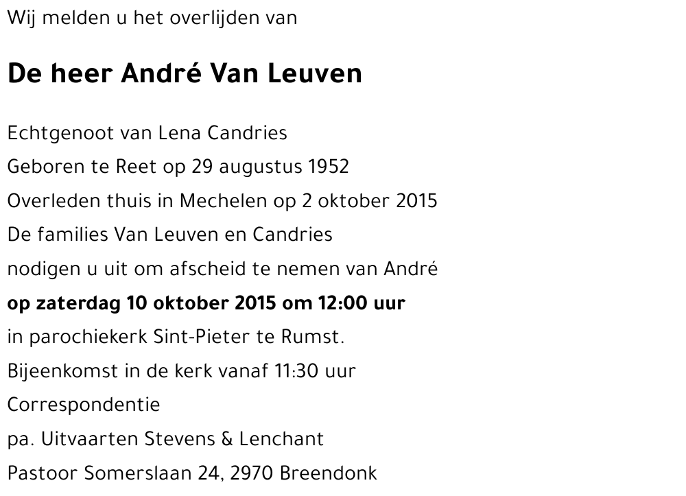 André Van Leuven