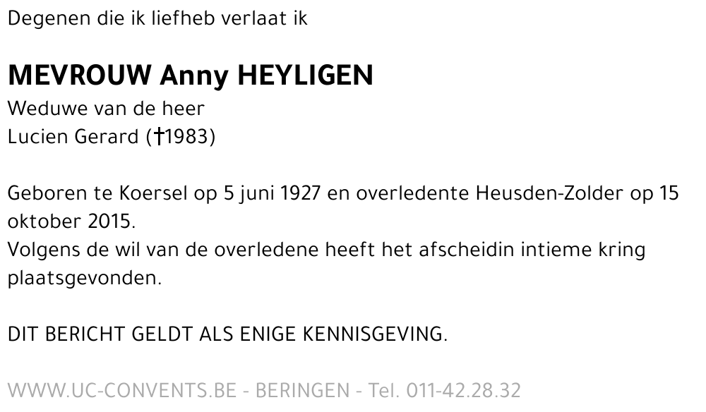 Anny Heyligen