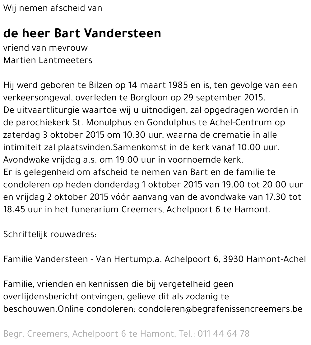 Bart Vandersteen