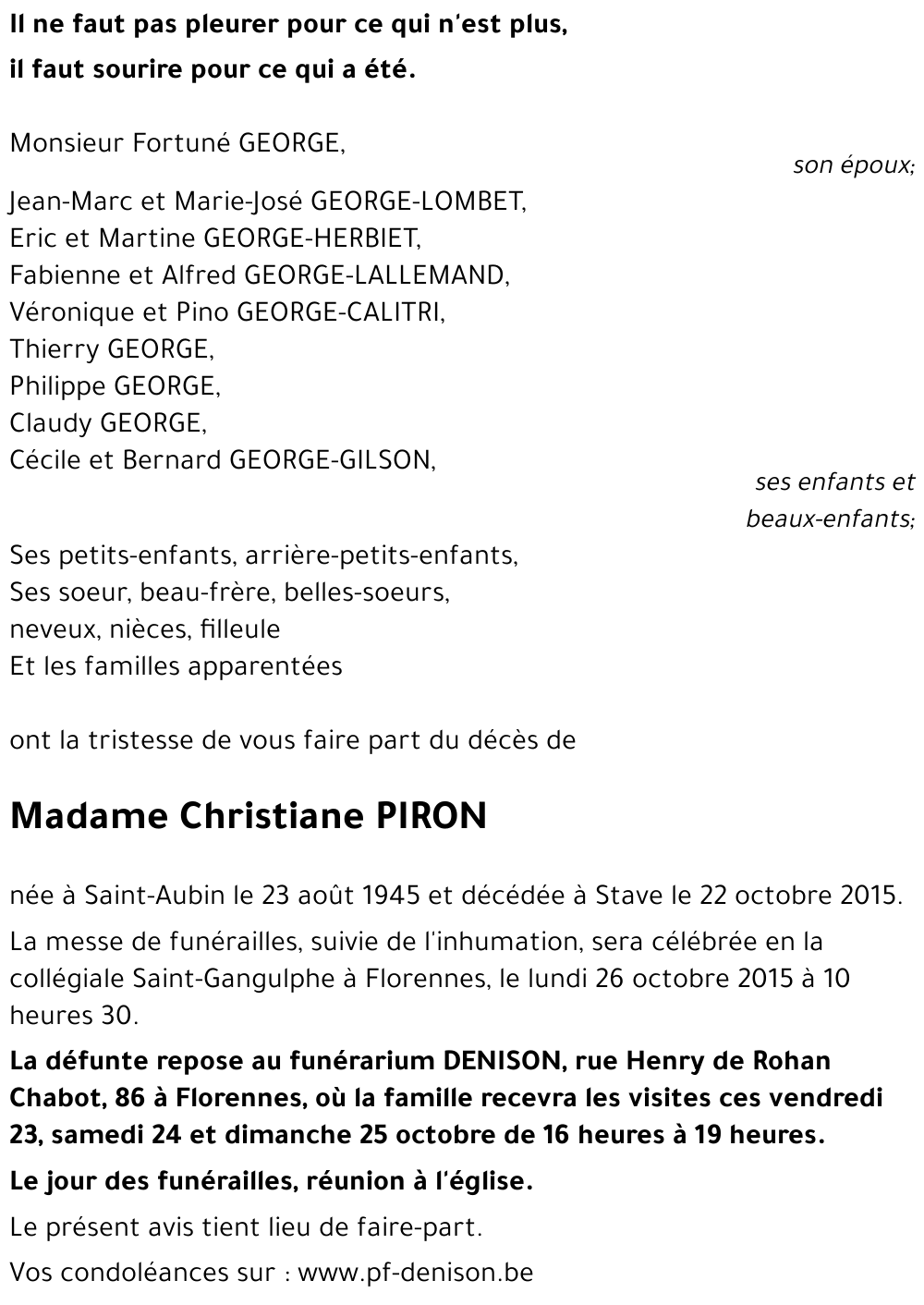 Christiane PIRON