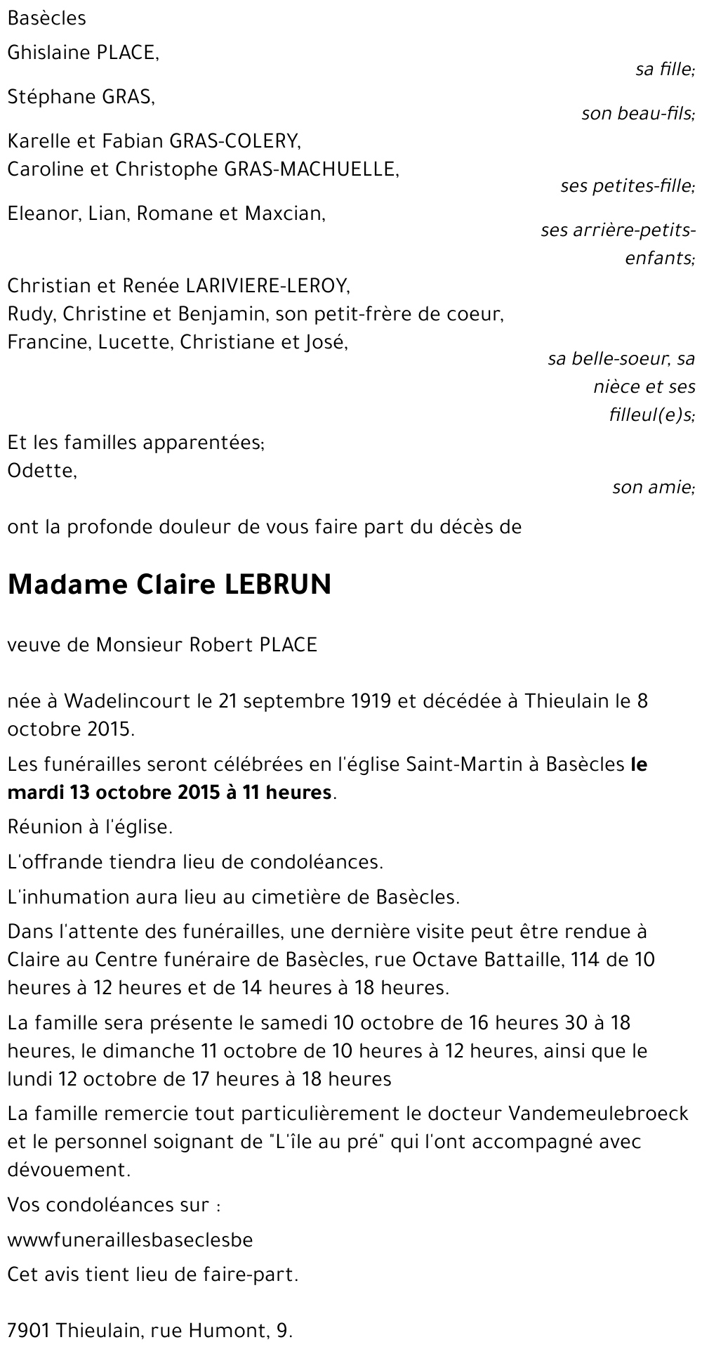 Claire LEBRUN