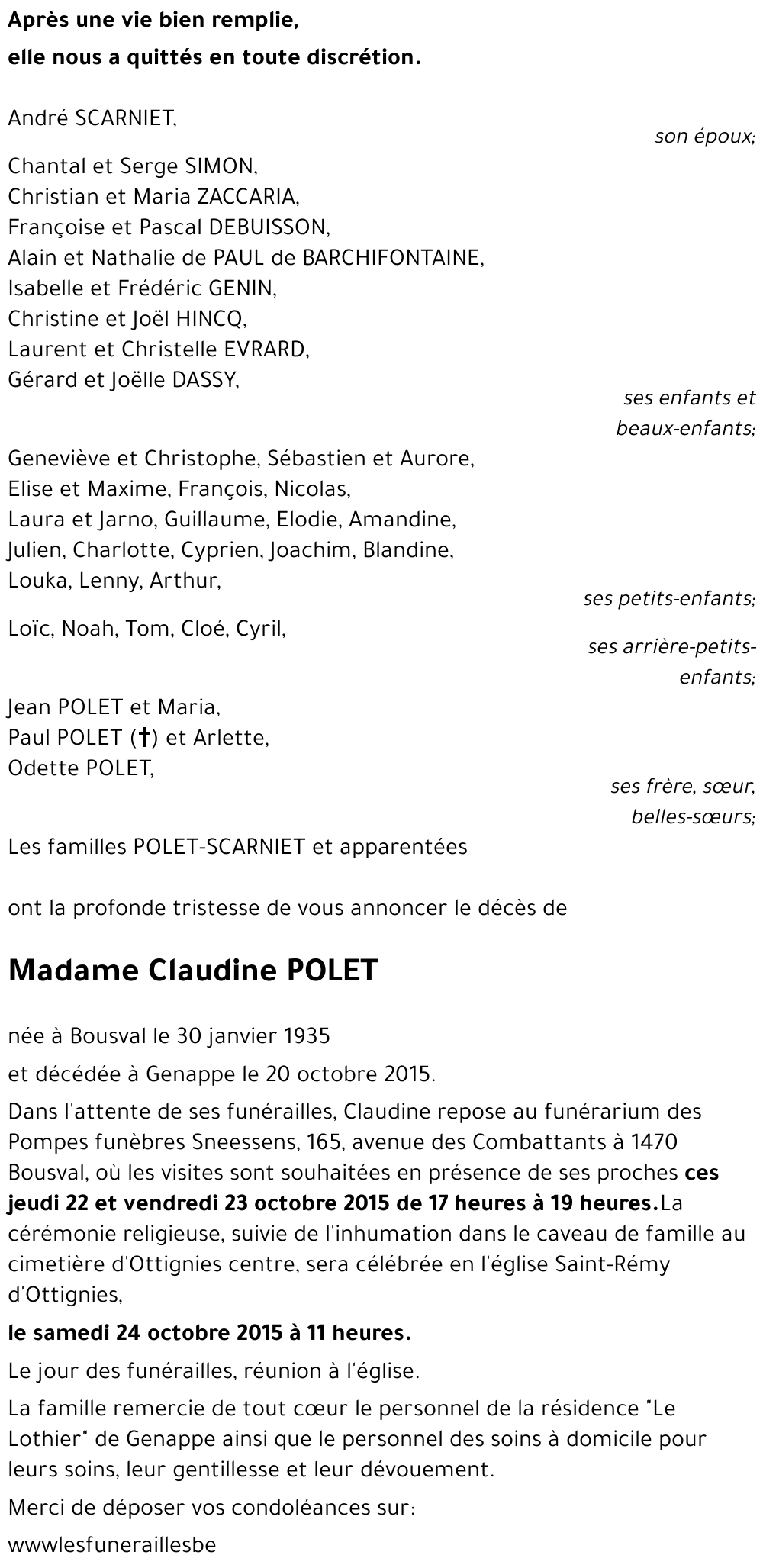Claudine POLET