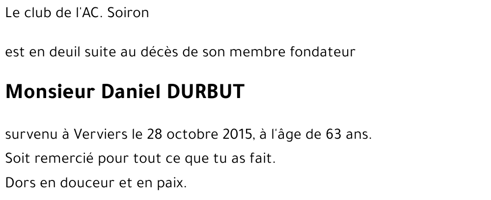 Daniel DURBUT