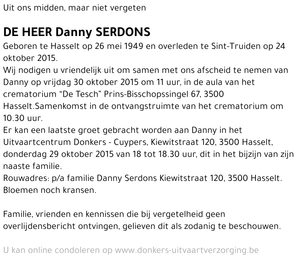 Danny Serdons