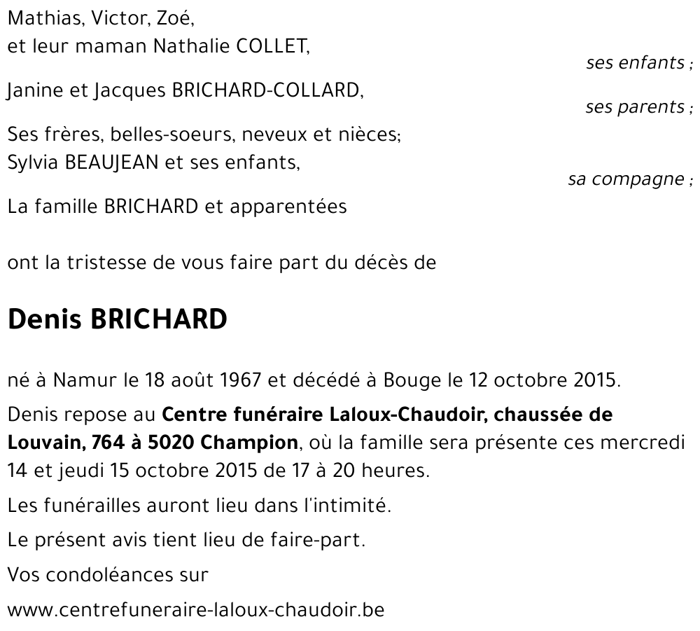 Denis BRICHARD