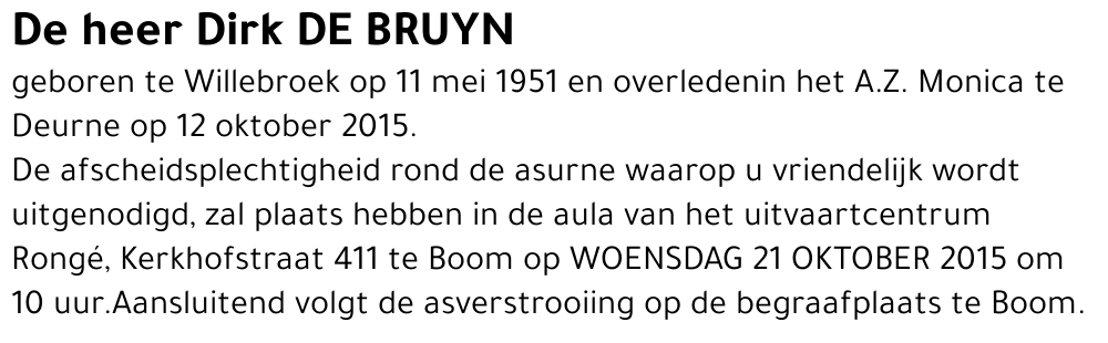 Dirk De Bruyn