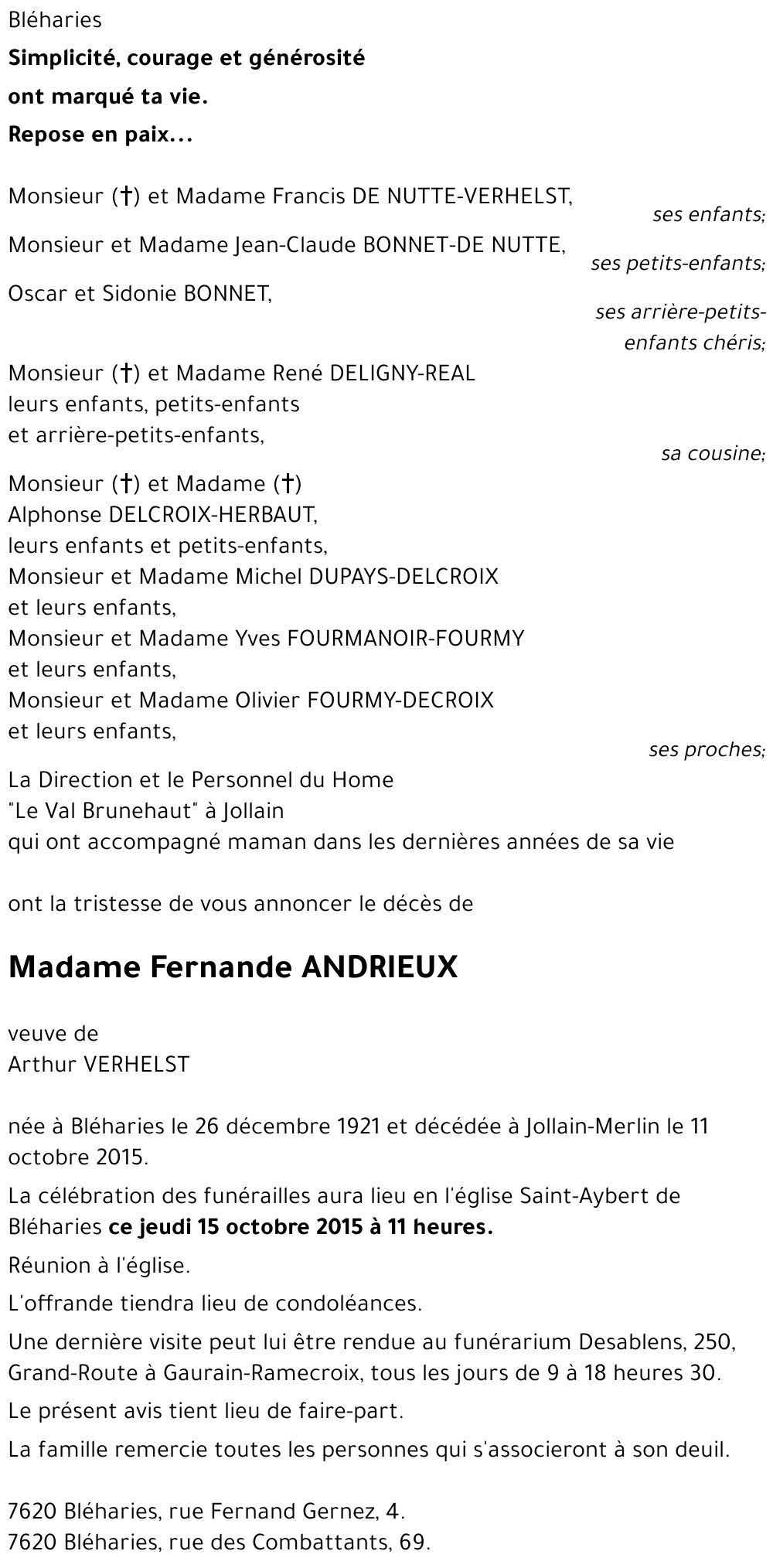 Fernande ANDRIEUX