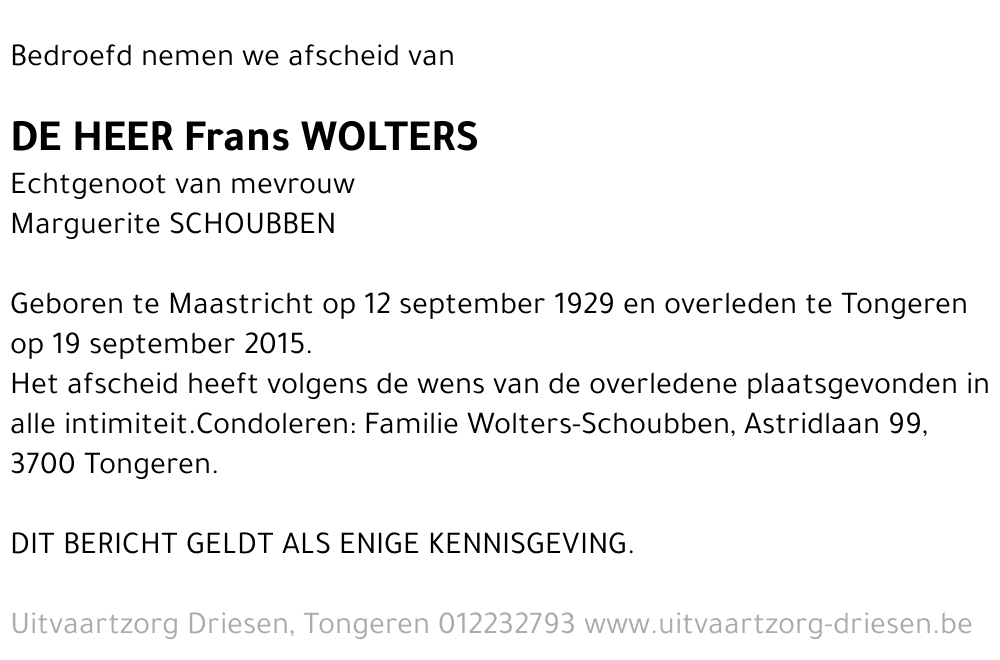 Frans Wolters