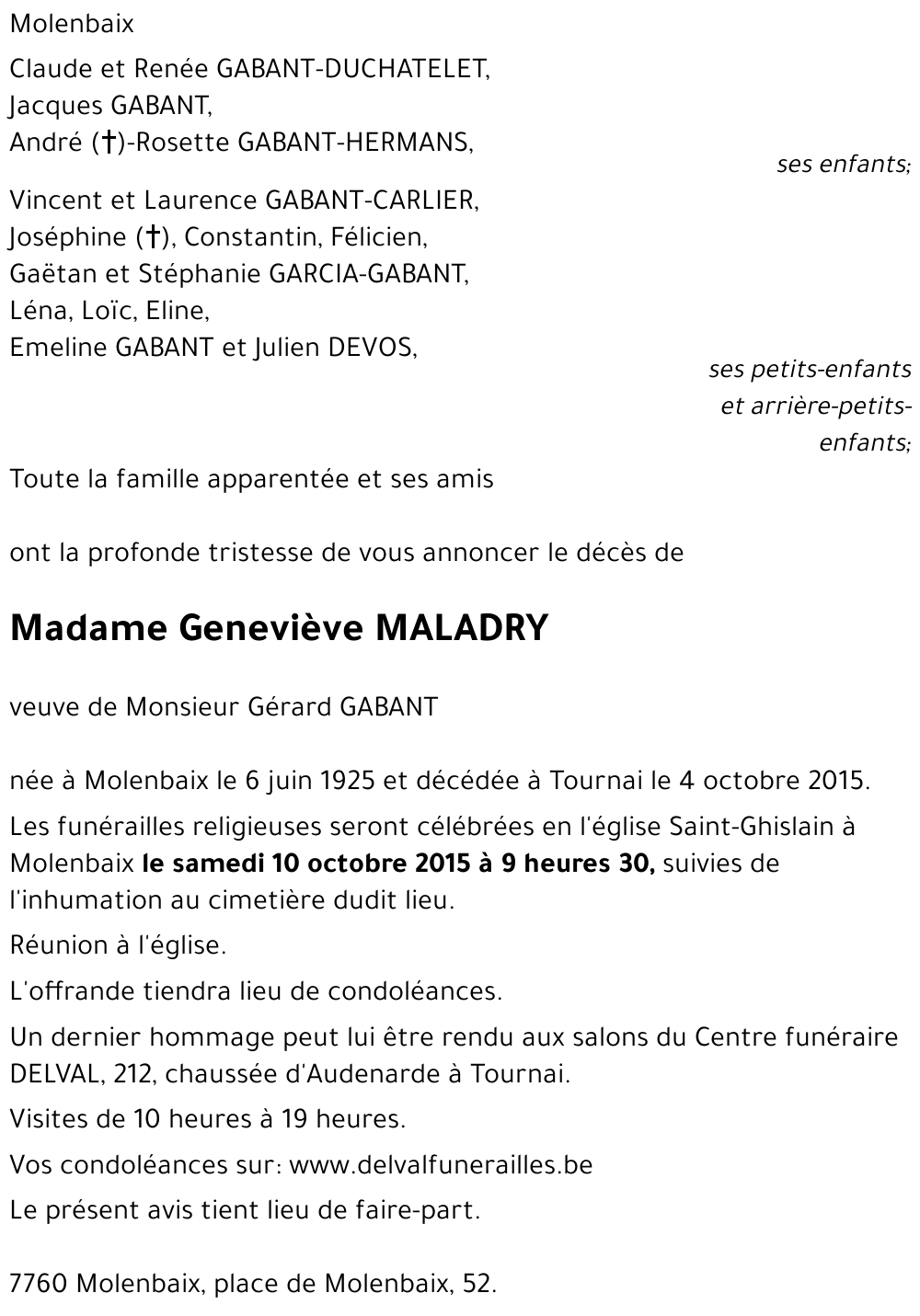 Geneviève MALADRY