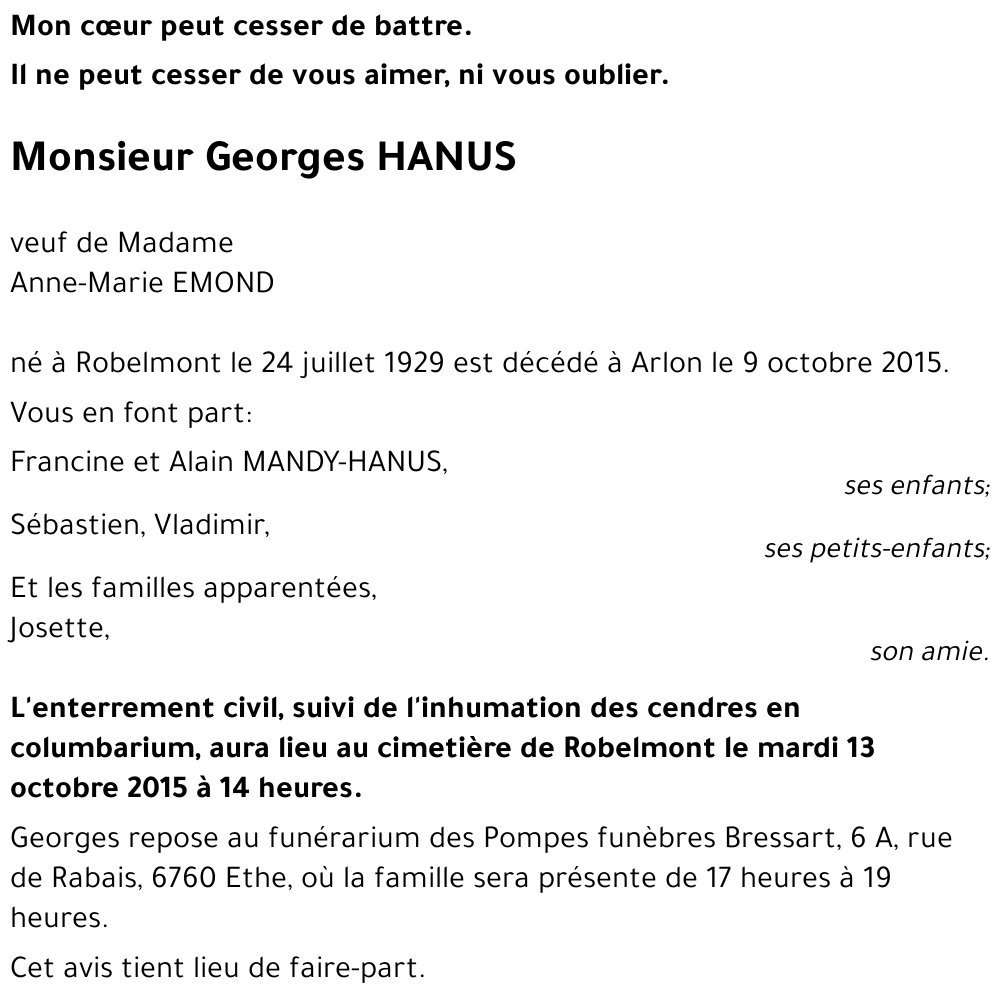 Georges HANUS 
