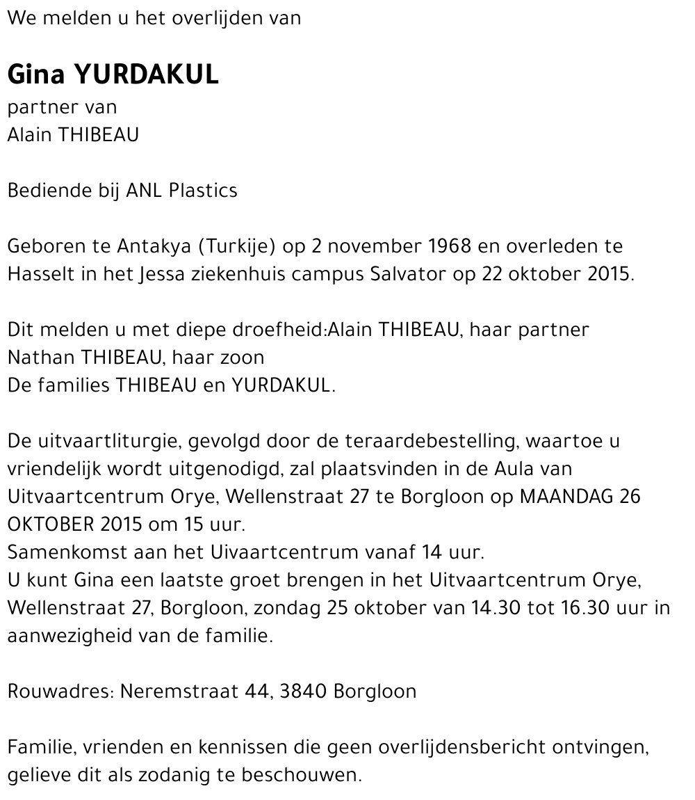 Gina YURDAKUL