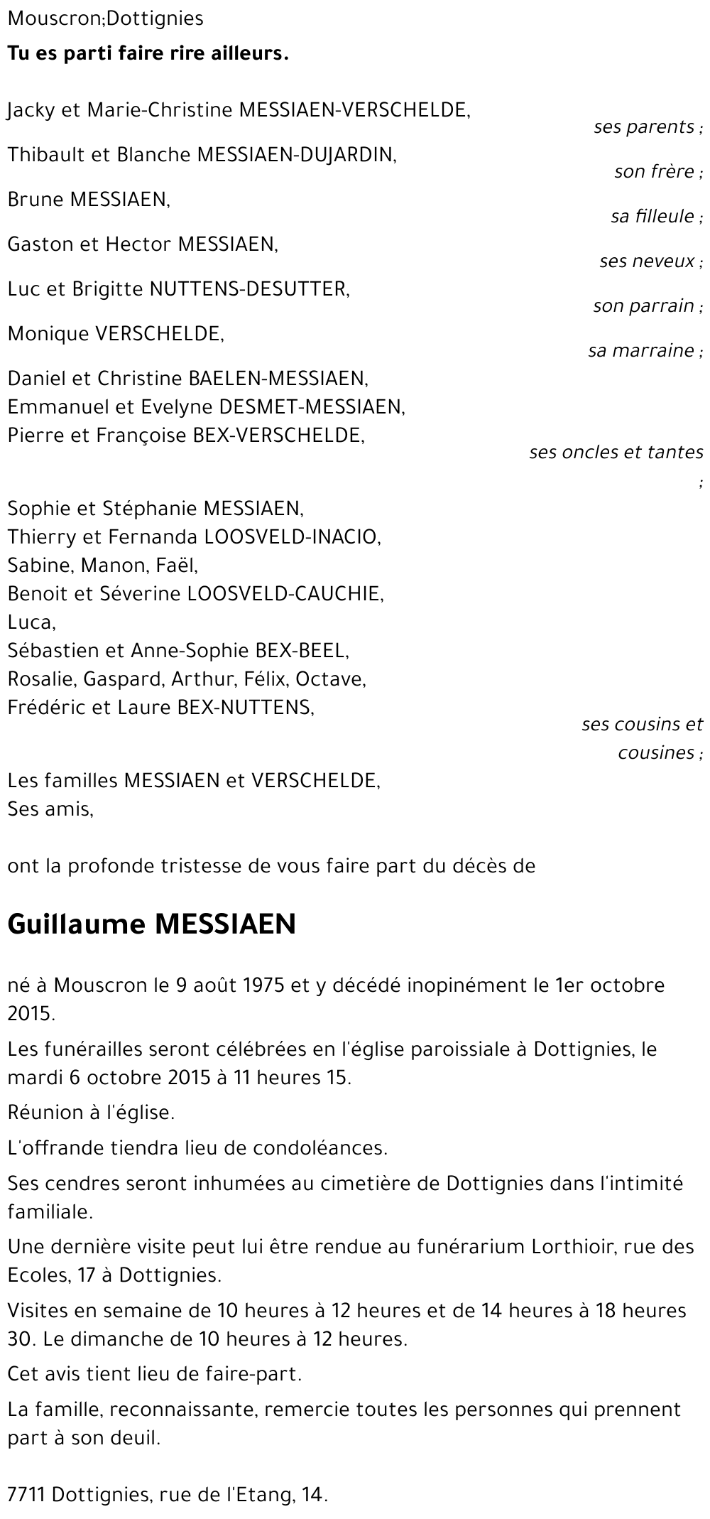 Guillaume MESSIAEN