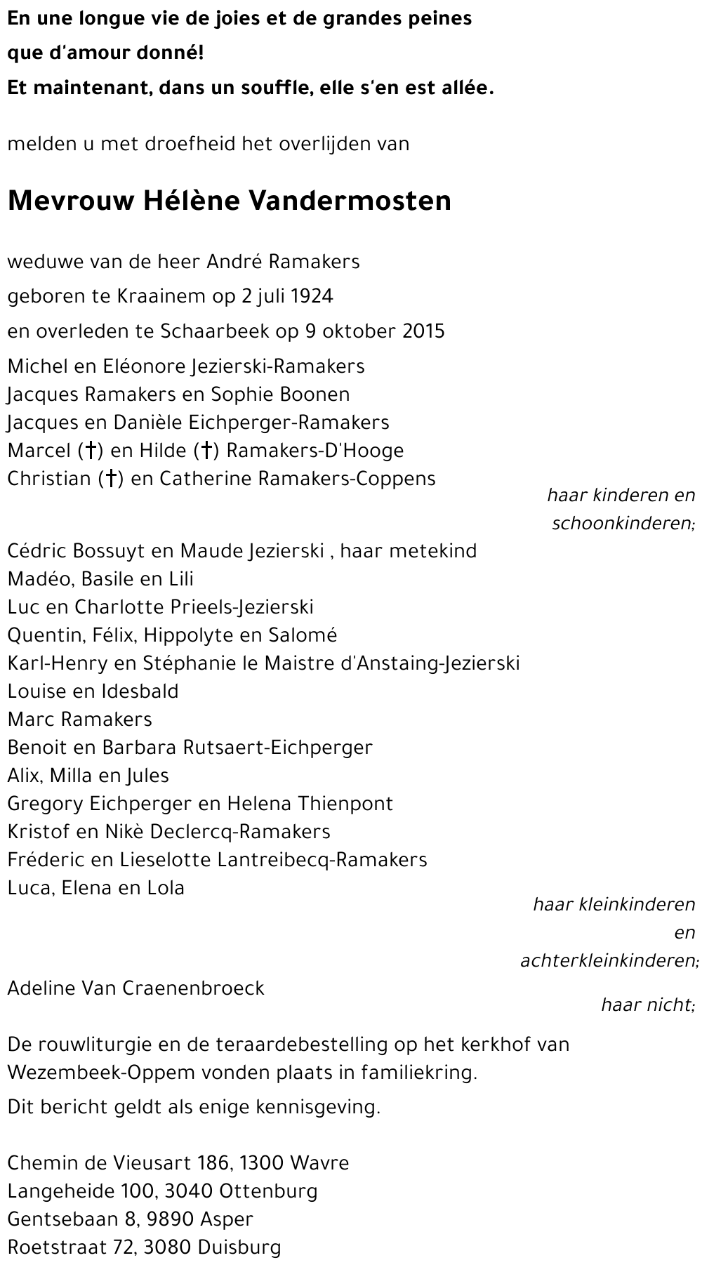 Hélène Vandermosten