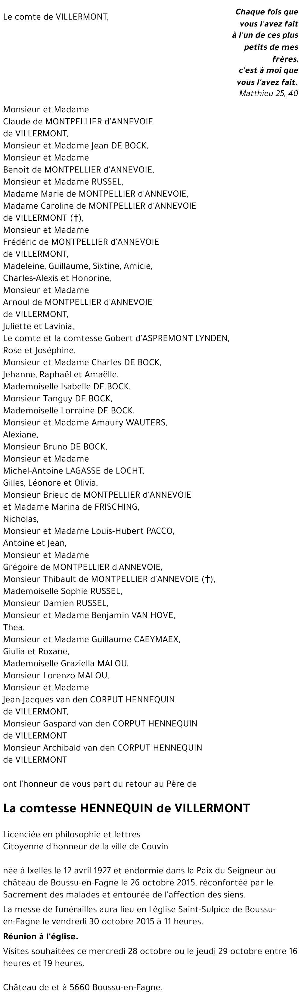 HENNEQUIN de VILLERMONT Viviane