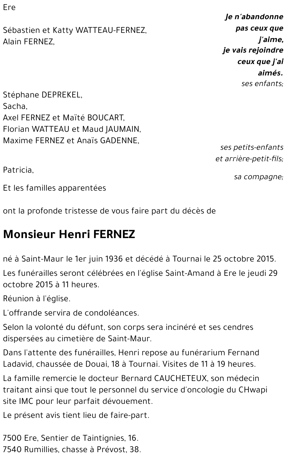 Henri FERNEZ