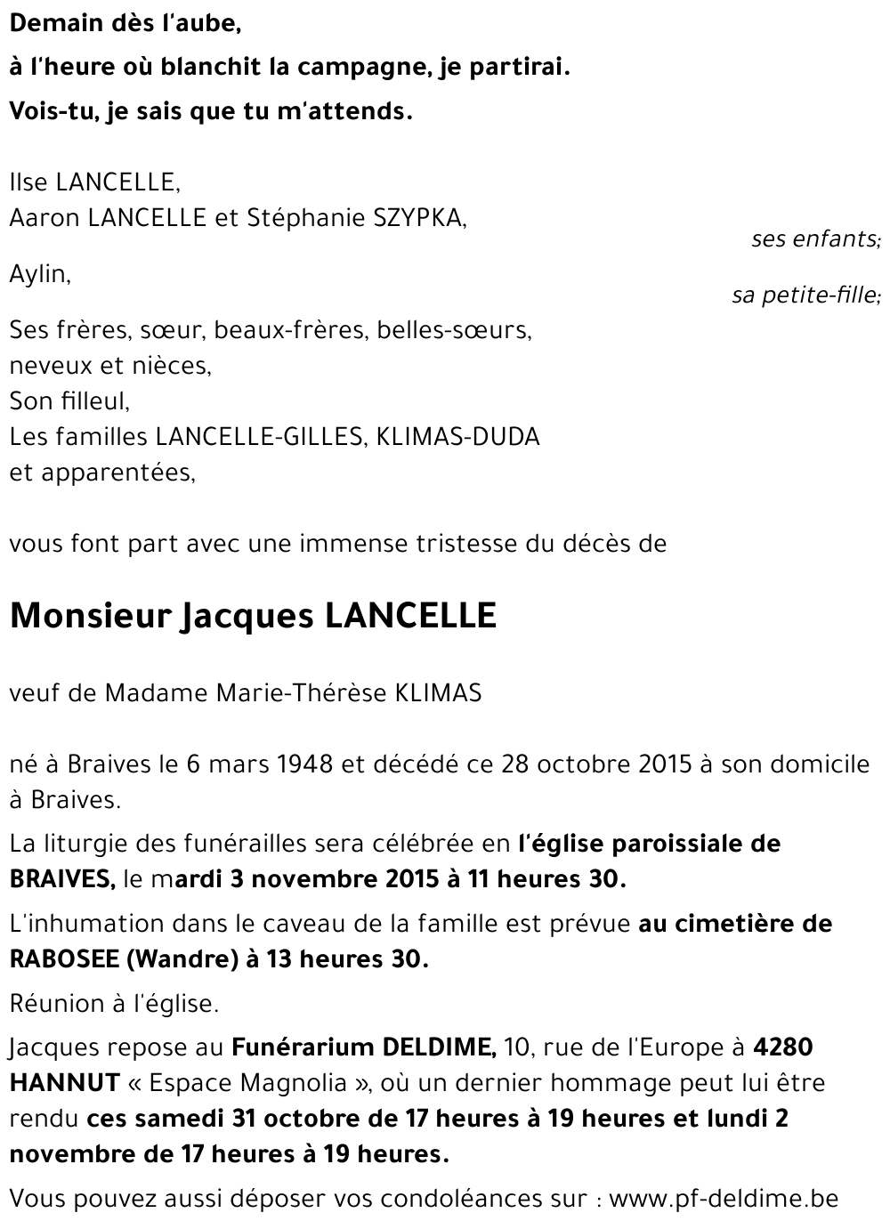 Jacques LANCELLE