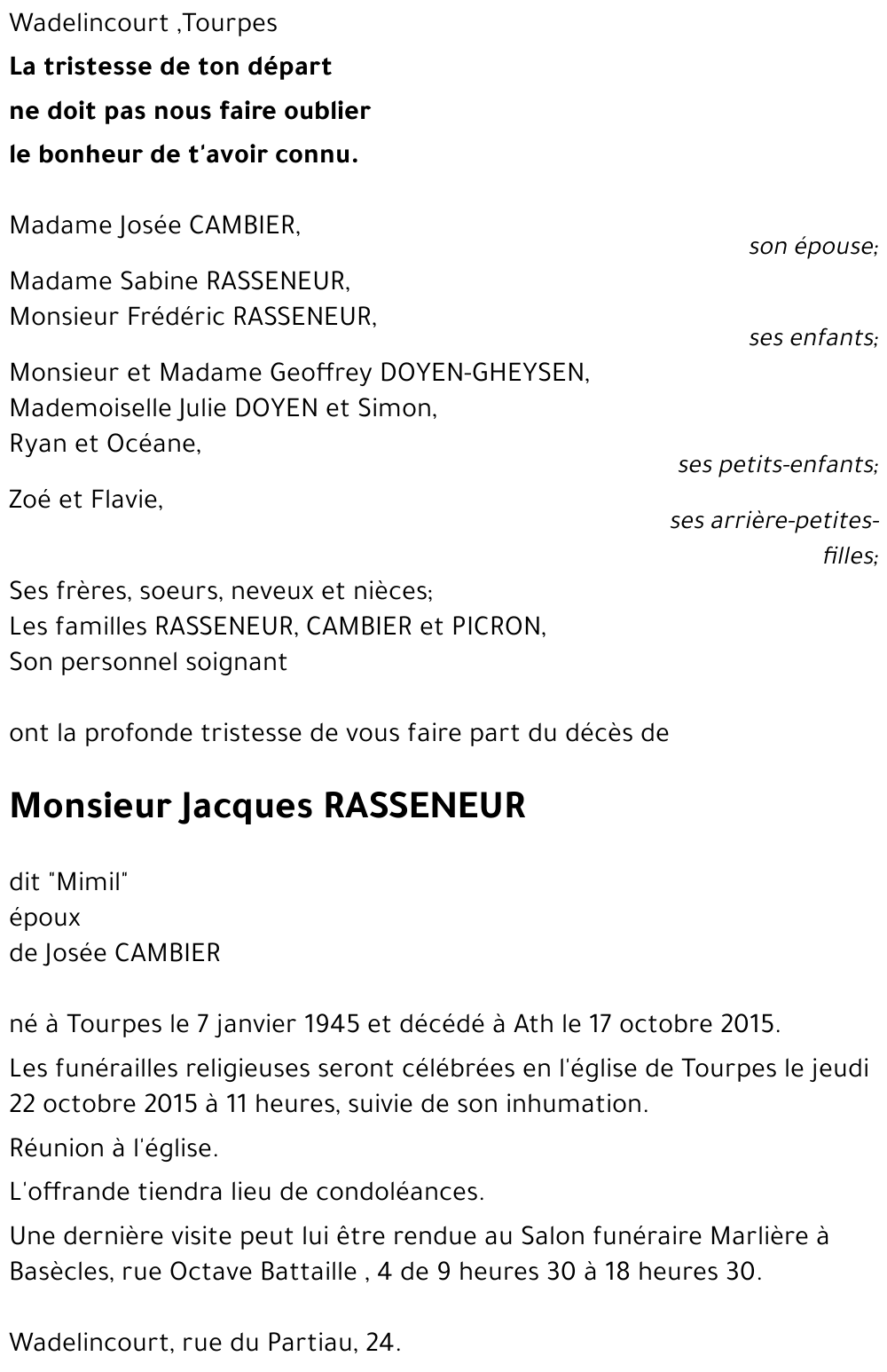 Jacques Rasseneur (dit Mimil)