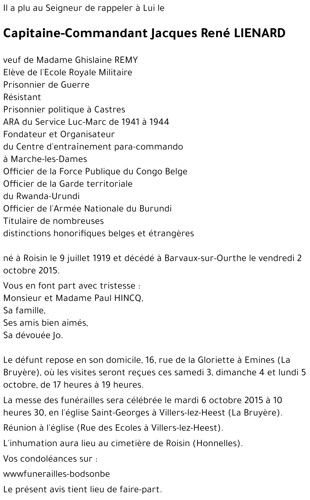 Jacques René LIENARD