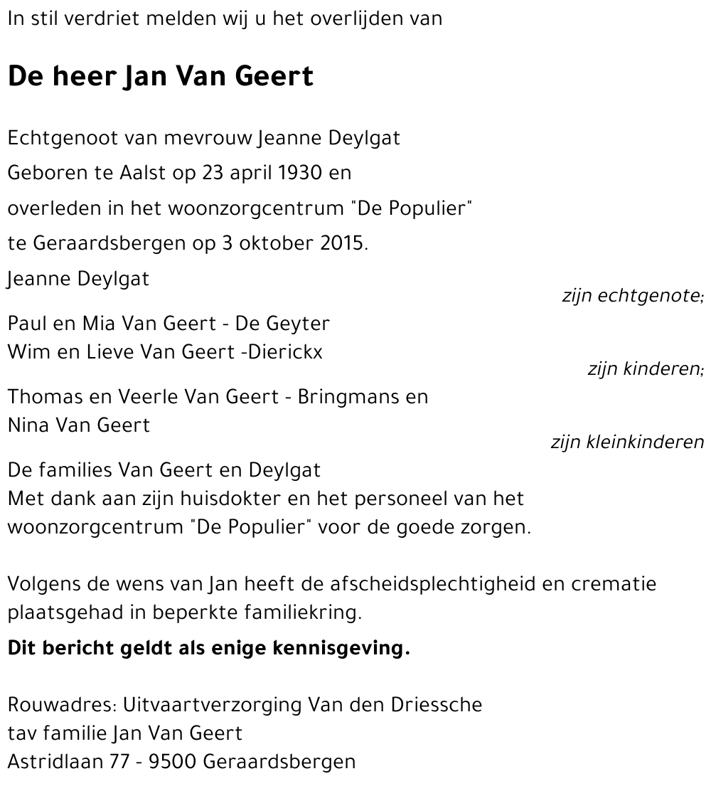 Jan Van Geert