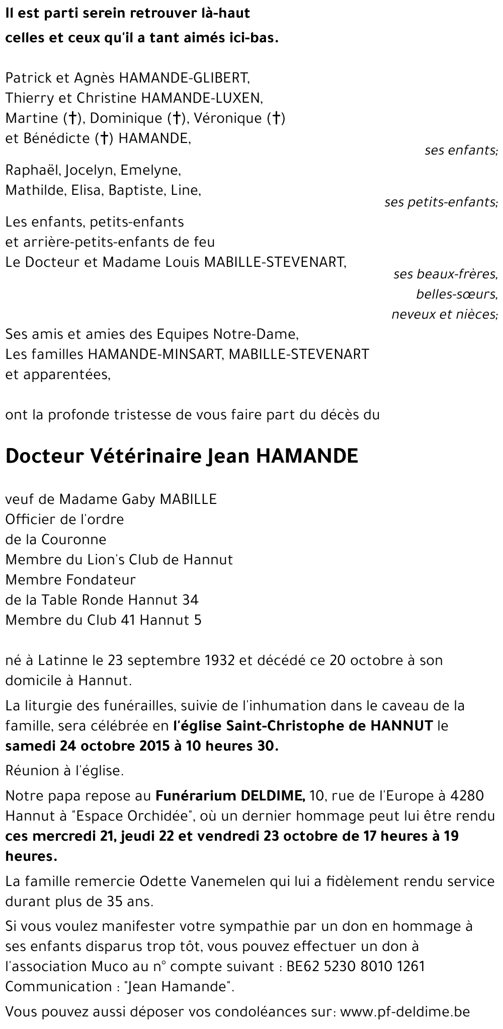 Jean HAMANDE
