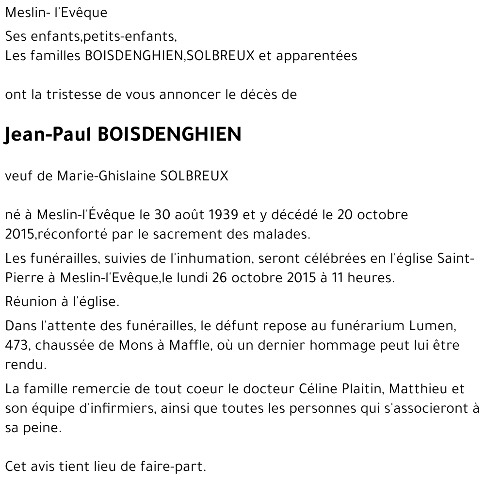 Jean-Paul BOISDENGHIEN