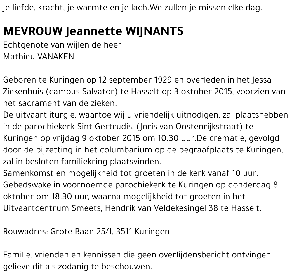 Jeannette Wijnants