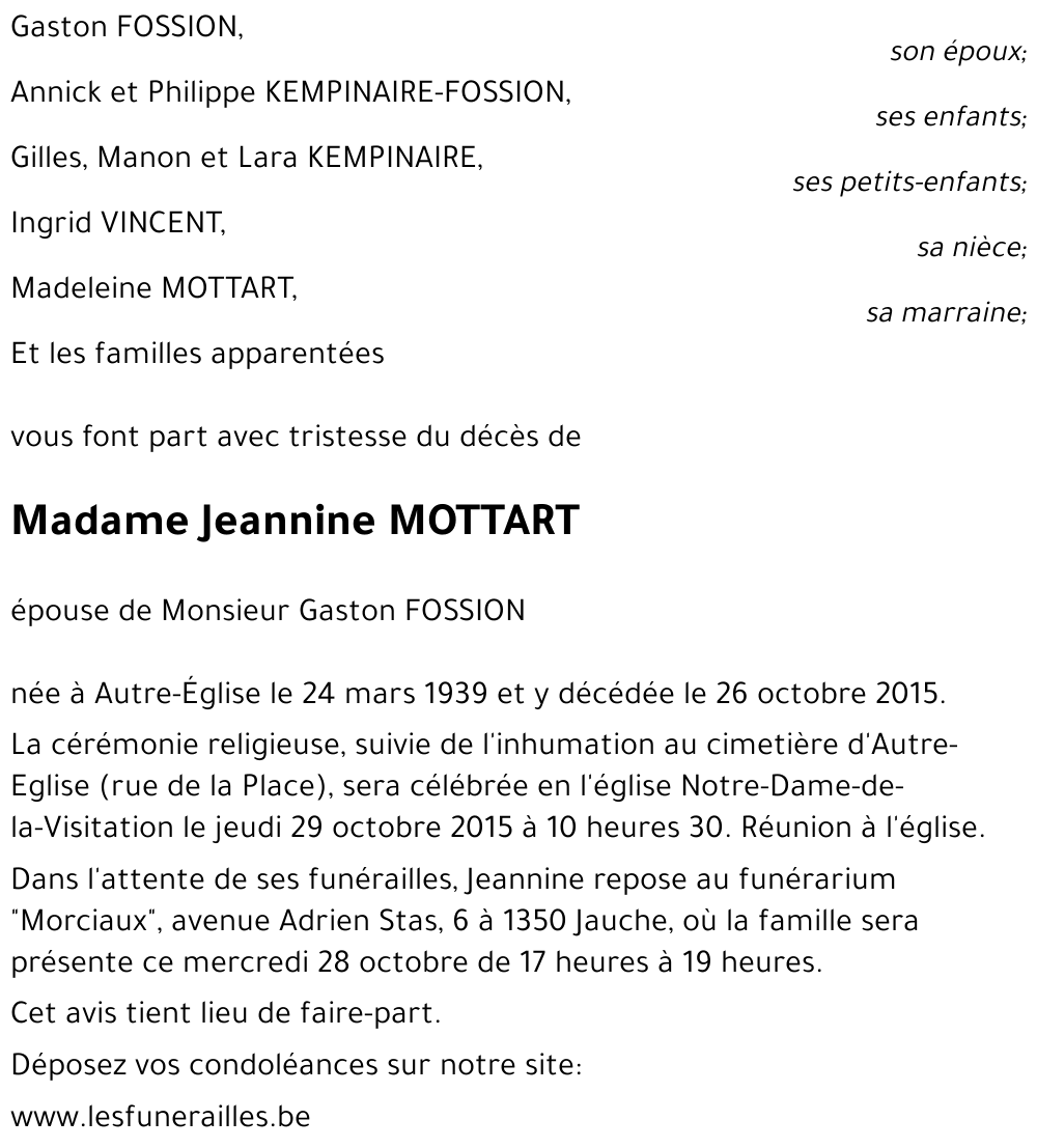 Jeannine MOTTART
