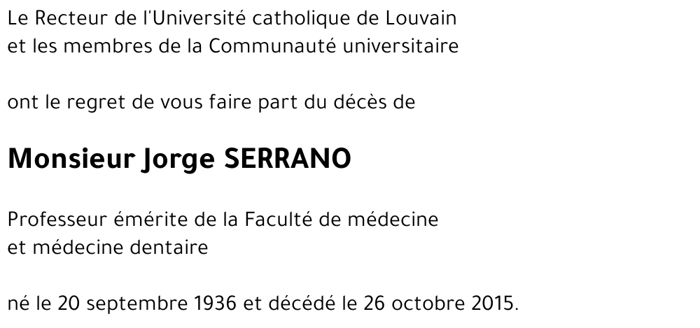 Jorge SERRANO