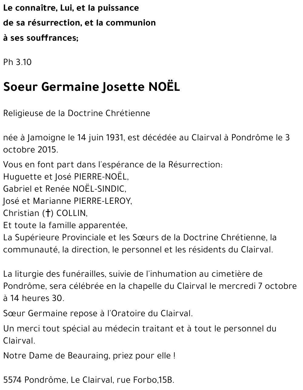Josette NOËL
