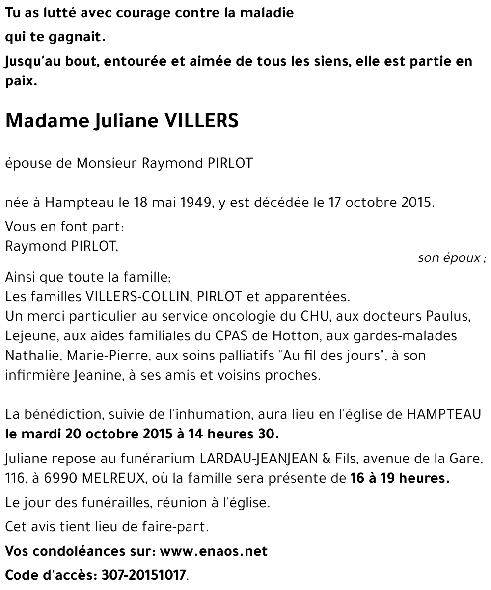Juliane VILLERS