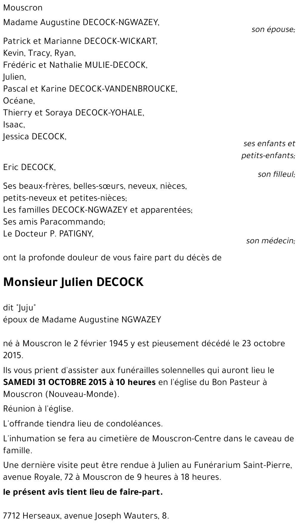 Julien DECOCK