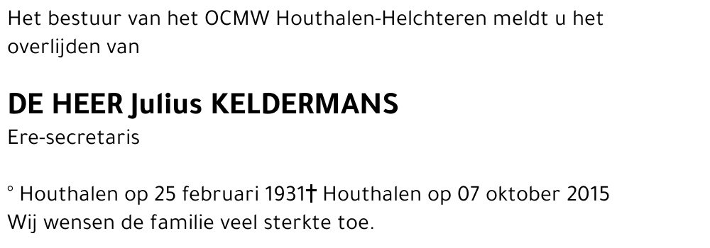 Julius KELDERMANS